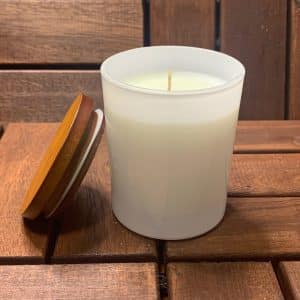 Small Oxford Transparent White Candle